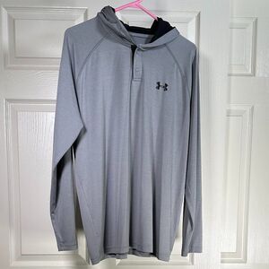 Under Armour Long Sleeve Hooded Loose Fit T-Shirt - Large